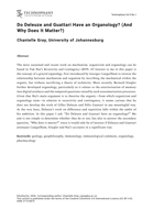 Do Deleuze and Guattari have an organology? (And Why Does It Matter?)