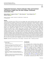 Fragmented governance, shared landscapes : policy and functional (In)coherence insights from the great Limpopo transfrontier conservation area