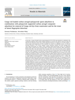 Congo red loaded carbon aerogel/polypyrrole spent adsorbent in combination with polypyrrole supported carbon aerogel composite adsorbent for removal of Congo red dye from wastewater and for the reuse of latent fingerprint detection