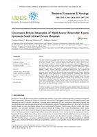 Governance‑driven integration of multi‑source renewable energy systems in South African private hospitals
