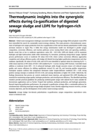 Thermodynamic insights into the synergistic effects during Co-gasification of digested sewage sludge and LDPE for hydrogen-rich syngas