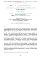 African union (AU) and climate change governance in Africa, 2002-2022