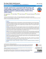 Trends and factors associated with stunting and underweight among early grade learners in low- quintile schools in Johannesburg, South Africa (2020–2022)