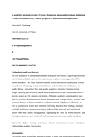 A qualitative integrative review of lecture absenteeism among undergraduate students at a South African university : student perspectives and institutional implications