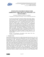 Innovative pavement design for addressing urban heat island effect in South Africa