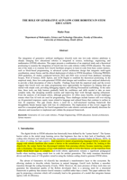 The role of generative AI in low-code robotics in stem education