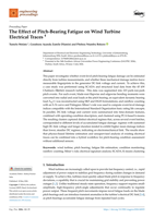 The effect of pitch-bearing fatigue on wind turbine electrical traces