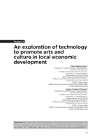 An exploration of technology to promote arts and culture in local economic development 