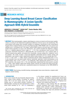 Deep learning-based breast cancer classification in mammography: A lesion-specific approach with hybrid ensemble