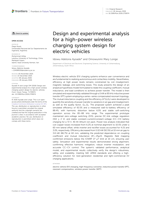 Design and experimental analysis for a high-power wireless charging system design for electric vehicles