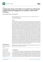 A replication study of the effects of guided versus minimally guided classroom engagement on academic achievement in Physics