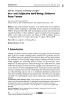 War and subjective well-being: Evidence from Yemen