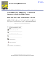 Tourism Resilience in Emerging Countries: An Econometric Analysis of Risk Factors