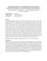   Leveraging digital technologies in Life Sciences teaching to enhance 21st-century skills development
