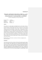   Pedagogy and praxis in the Science curricula: A case study of inclusivity in South African classrooms