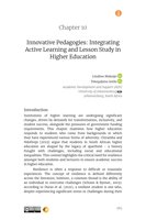  Innovative pedagogies: Integrating active learning and lesson study in Higher Education