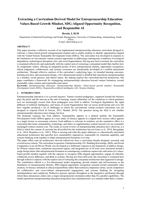 Extracting a curriculum-derived model for entrepreneurship education : values-based growth mindset, SDG-aligned opportunity recognition, and responsible AI