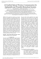 AI-enabled optical wireless communication for implantable and wearable biomedical systems