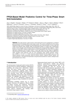 FPGA-based model predictive control for three-phase smart grid automation