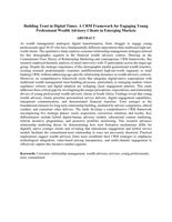 Building trust in digital times : a CRM framework for engaging young professional wealth advisory clients in emerging markets