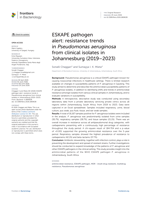 ESKAPE pathogen alert: resistance trends in Pseudomonas aeruginosa from clinical isolates in Johannesburg (2019–2023)