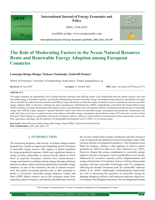  The role of moderating factors in the nexus natural resource rents and renewable energy adoption among European Countries