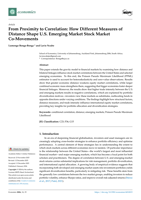 From proximity to correlation: How different measures of distance shape U.S. emerging market stock market co-movements