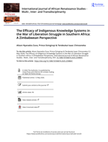 The efficacy of indigenous knowledge systems in the war of liberation struggle in Southern Africa: A Zimbabwean perspective