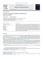 A review of research into lifestyle mobilities and digital nomadism
