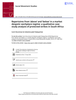 Repertoires from 'above' and 'below' in a market despotic workplace regime: A qualitative case study analysis of protected strikes in South Africa