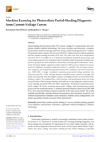 Machine learning for photovoltaic partial-shading diagnosis from current-voltage curves