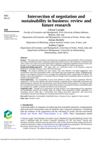 Intersection of negotiation and sustainability in business : review and future research