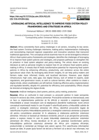 Leveraging artificial intelligence to improve food system policy frameworks and strategies in Africa