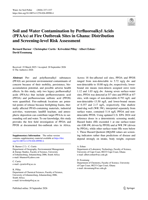 Soil and water contamination by perfluoroalkyl acids (PFAAs) at fire outbreak sites in Ghana : distribution and screening-level risk assessment