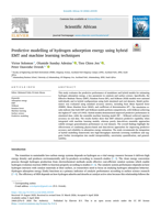 Predictive modelling of hydrogen adsorption energy using hybrid EMT and machine learning techniques