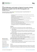 Visual difficulties and uptake of optical correction among Malawians: Insights from the 2024 demographic and health survey