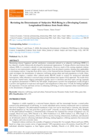 Revisiting the determinants of subjective well-being in a developing context: Longitudinal evidence from South Africa