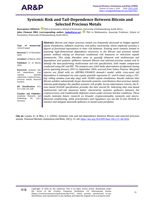 Systemic risk and tail-dependence between bitcoin and selected precious metals