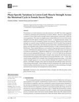 Phase-specific variations in lower-limb muscle strength across the menstrual cycle in female soccer players