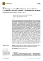 Double-edged sword of diversification: Commodities and African equity indices in robust vs. optimal portfolio strategies