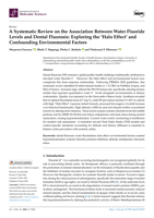 A systematic review on the association between water fluoride levels and dental fluorosis: Exploring the ‘Halo Effect’ and confounding environmental factors