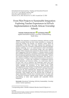   From pilot projects to sustainable integration: Exploring teacher experiences in EdTech implementation in South African township schools