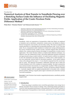 Numerical analysis of heat transfer in nanofluids flowing over a stretching surface under the influence of oscillating magnetic fields: Application of the Crank–Nicolson finite difference method