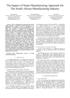 The impact of smart manufacturing approach on the South African manufacturing industry