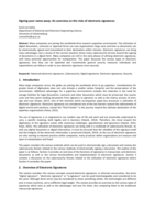 Signing your name away : an overview on the risks of electronic signatures