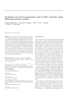 Evaluation of mixed permutation codes in PLC channels, using hamming distance profile