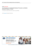 The potential for a sustainable biodiesel production by modified biobased catalyst : a review