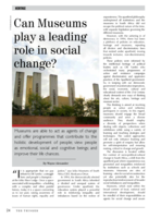 Can museums play a leading role in social change?