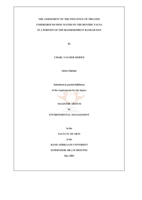 The assessment of the influence of treated underground mine water on the benthic fauna in a portion of the Blesbokspruit Ramsar Site