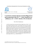 A search for resonant and non-resonant Higgs boson pair production in the b b¯τ+τ− decay channel in  p p collisions at √s = 13 TeV with the ATLAS detector